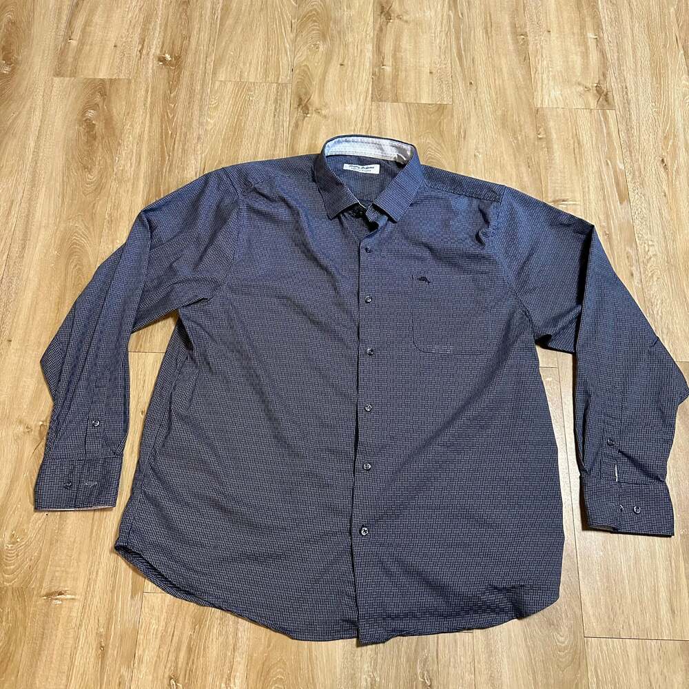 Gray Tommy Bahama Sarasota Stretch Ventura Coast IslandZone Shirt,